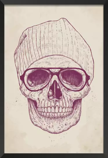 Skull hat - tableau design contemporain