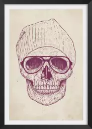 Skull hat - tableau design contemporain