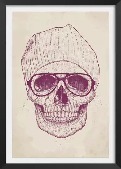 Skull hat - tableau design contemporain