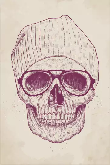 Skull hat - tableau design contemporain