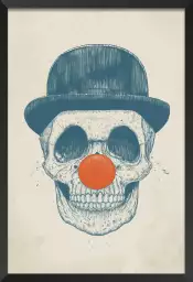 Skull clown - tableau design contemporain