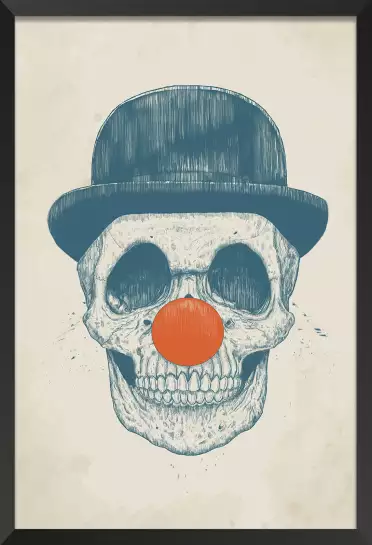 Skull clown - tableau design contemporain