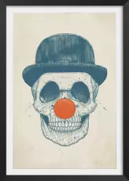 Skull clown - tableau design contemporain