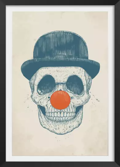 Skull clown - tableau design contemporain