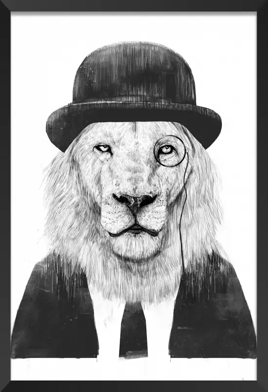 Gentleman lion - animaux déguisé