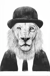 Gentleman lion - animaux déguisé