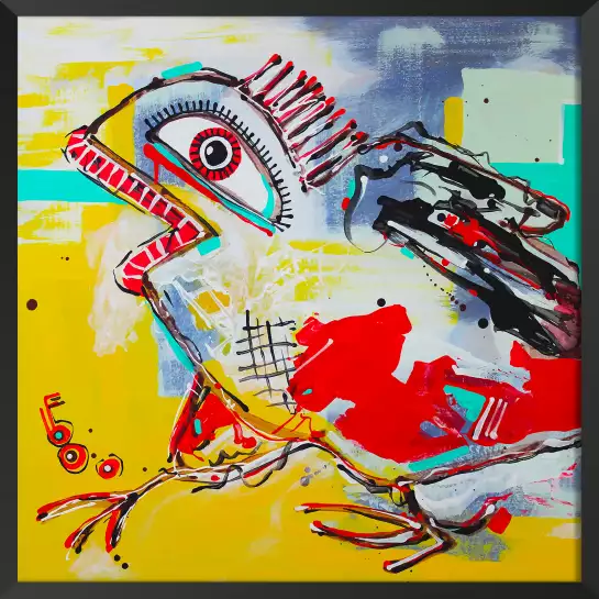 Crapaud punk - poster street art