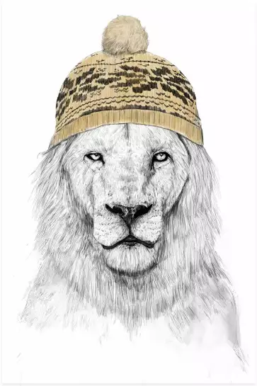 Winter lion - animaux déguisé