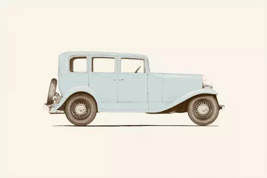 car 30 - affiche vintage