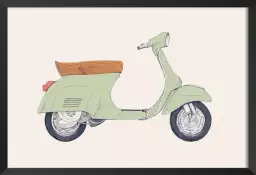 Vespa print - poster moto