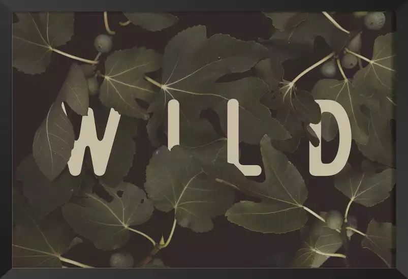 Wild main - tableau plante