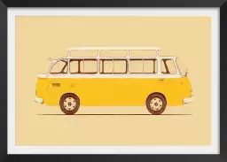 Yellow van - affiche voiture