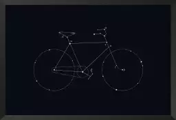 Bike constellation - poster astronomie