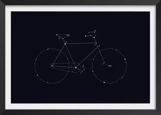 Bike constellation - poster astronomie