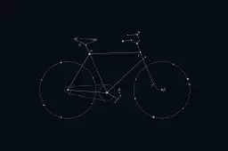 Bike constellation - poster astronomie