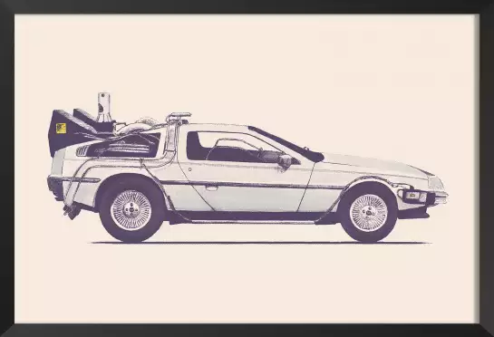 Delorean - poster voiture