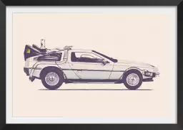 Delorean - poster voiture