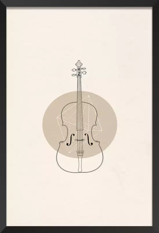 Violoncelle - tableau contemporain