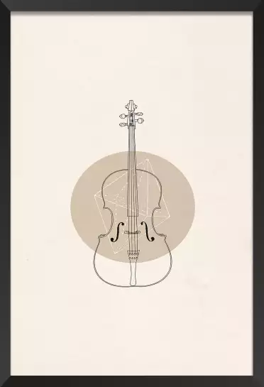 Violoncelle - tableau contemporain