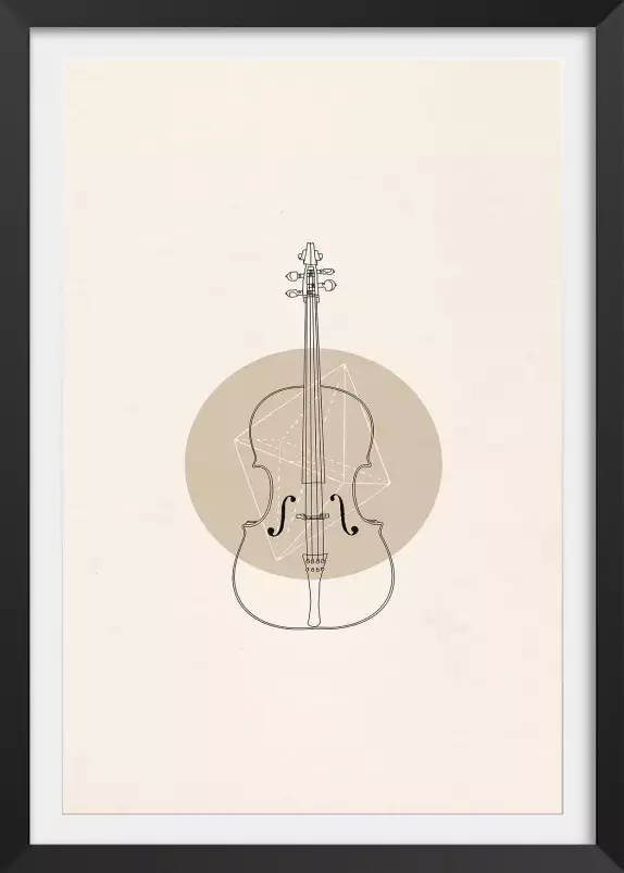 Violoncelle - tableau contemporain