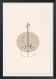 Violoncelle - tableau contemporain