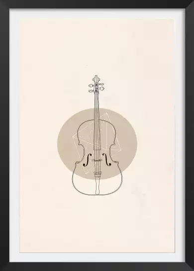 Violoncelle - tableau contemporain