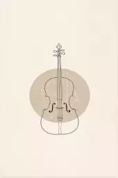 Violoncelle - tableau contemporain