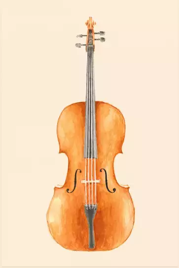 Cello - tableau contemporain