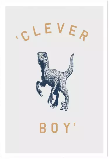 Clever boy - poster d'art