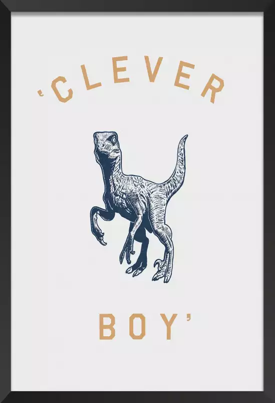 Clever boy - poster d'art