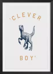 Clever boy - poster d'art