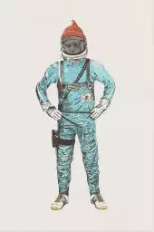 Zizzou in space - the astronaut