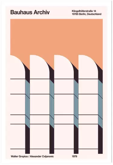 Bauhaus archiv - poster architecture