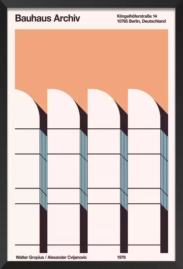 Bauhaus archiv - poster architecture