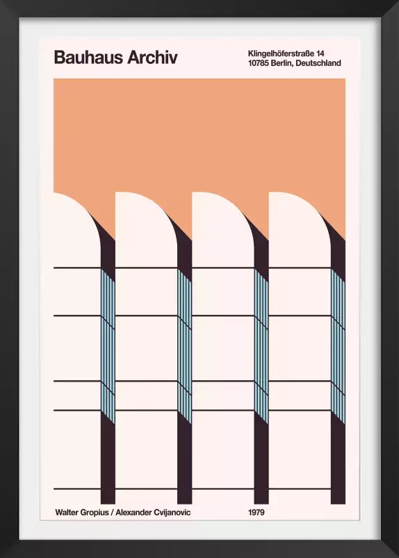 Bauhaus archiv - poster architecture