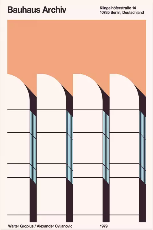 Bauhaus archiv - poster architecture