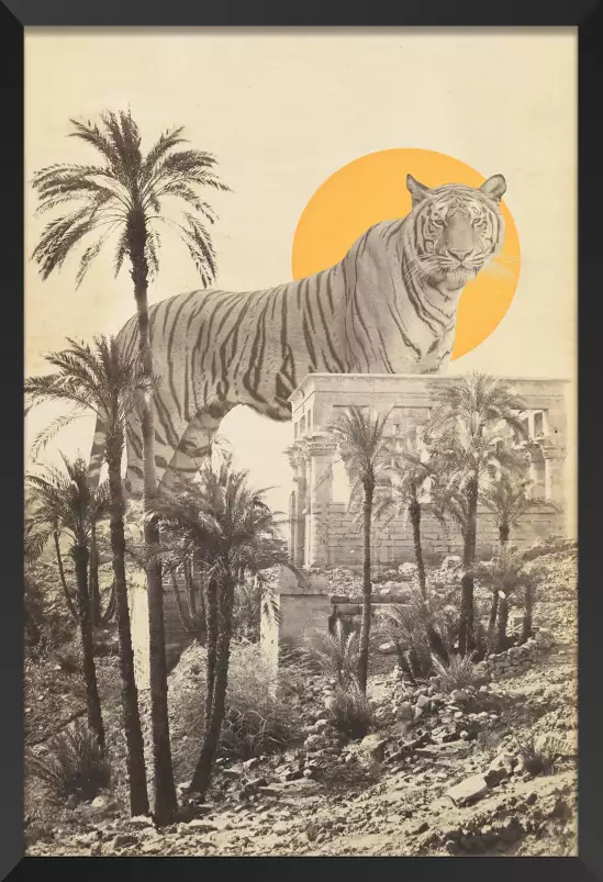 Tiger moon - tableau pop art