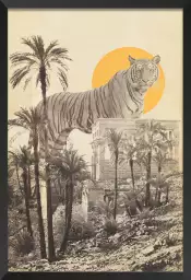 Tiger moon - tableau pop art