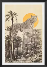 Tiger moon - tableau pop art