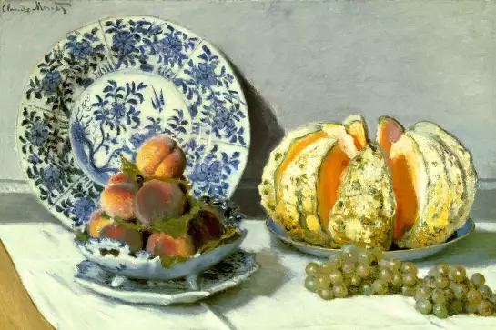 Melon de Claude Monet - tableau nature morte
