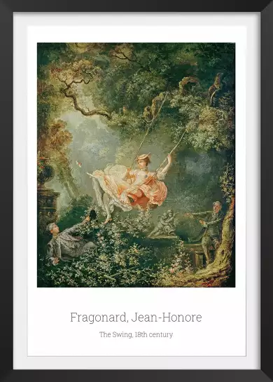 La balançoire de Fragonnard - tableau peinture