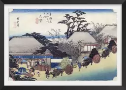 Otsu, le salon de thé de Hiroshige - tableau estampe japonaise