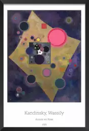 Accent en rose de Kandinsky - tableau peinture