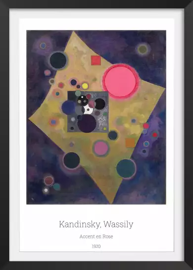 Accent en rose de Kandinsky - tableau peinture