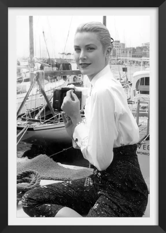 Grace Kelly à Cannes - tableau celebre femme