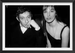 Birkin et Gainsbourg à l'Olympia - photos noir et blanc célébrités