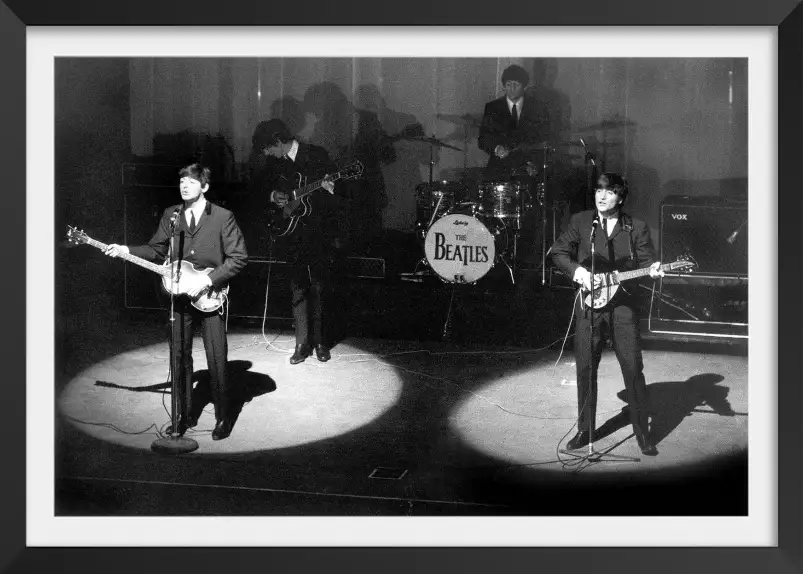 The beatles à l'Olympia en 1964 - photos noir et blanc célébrités