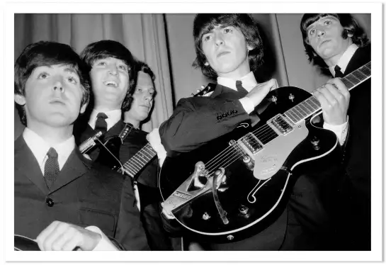 Les Beatles à Paris en 1965 - photos noir et blanc célébrités