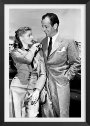 Lauren Bacall et Humphrey Bogart - affiche cinema vintage