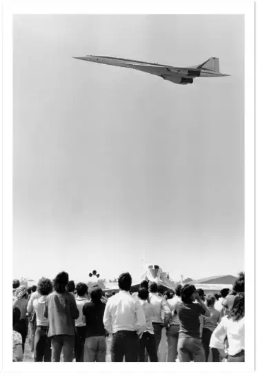 Le Concorde Supersonic - affiche vintage